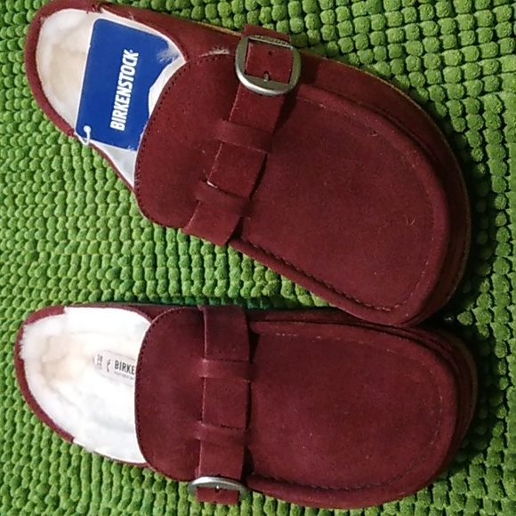 Birkenstock Shoes - NWT BIRKENSTOCK BUCKLEY.  SIZE 38. MAROON/RED. BRAND NEW.
